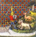 Jason combat les taureaux d'airain et le dragon - fin XIV siècle