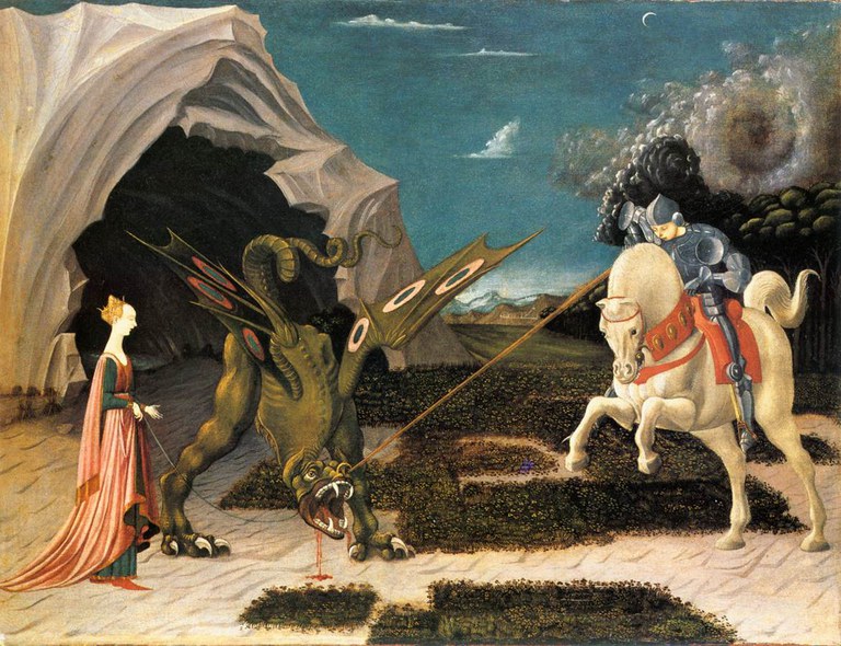 Saint Georges et le dragon - 1470 (Londres)